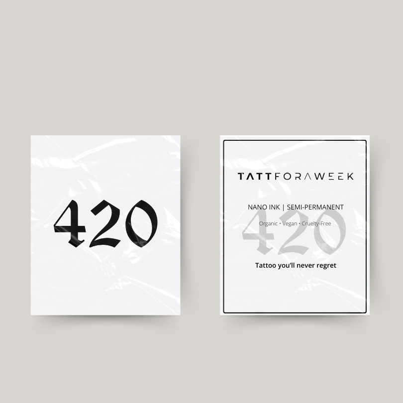 Tijdelijke tattoo 420
