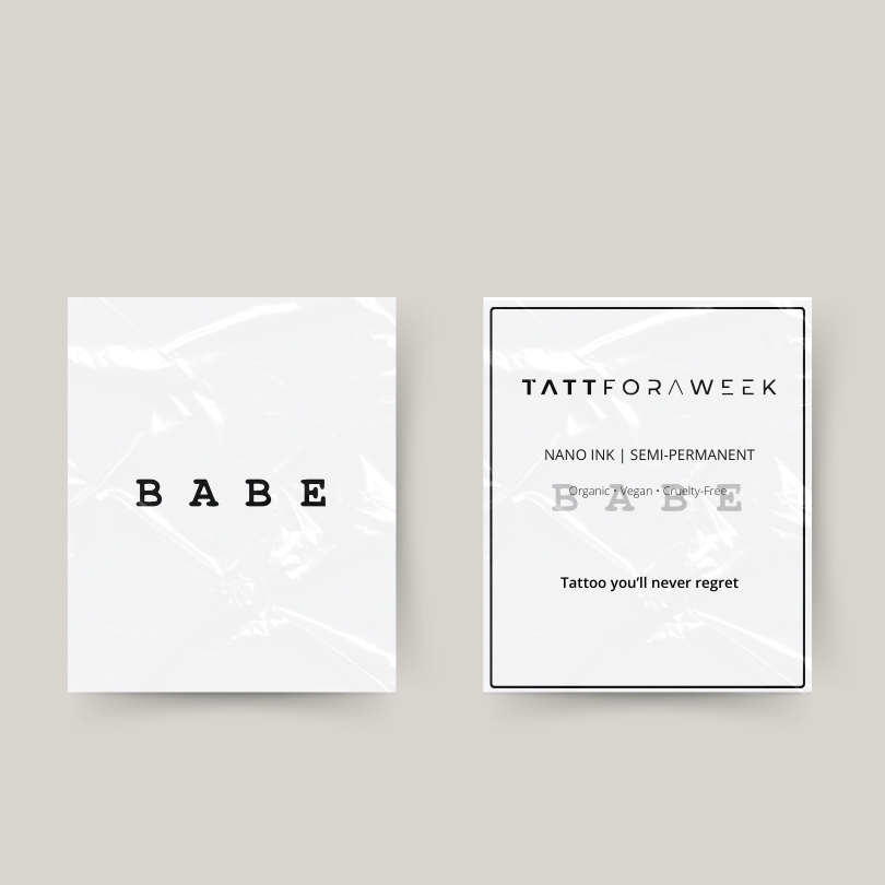 Tijdelijke tattoo babe