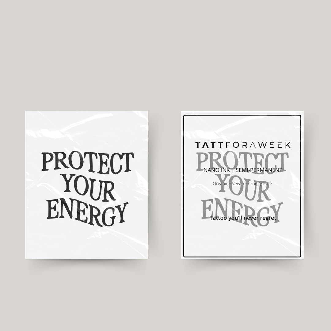 Tijdelijke tattoo protecting your energy