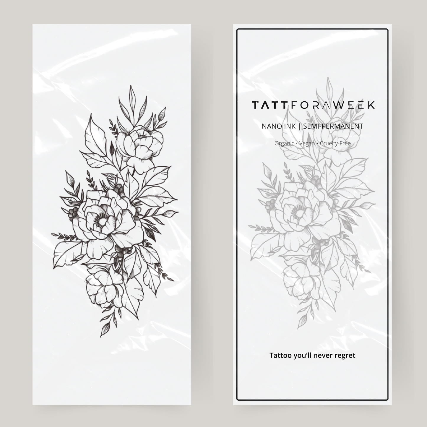 Grote nep tattoo rozenstruik