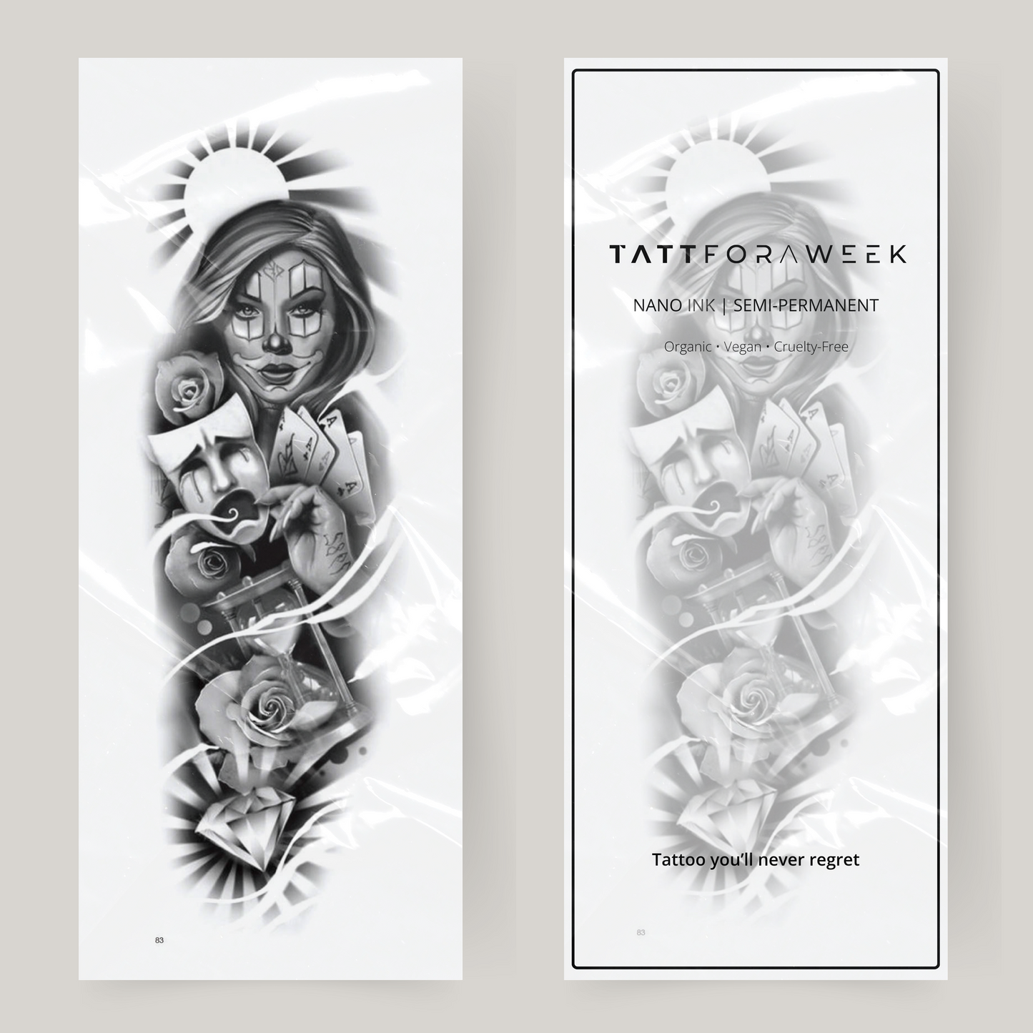 Nep tattoo sleeve gokken