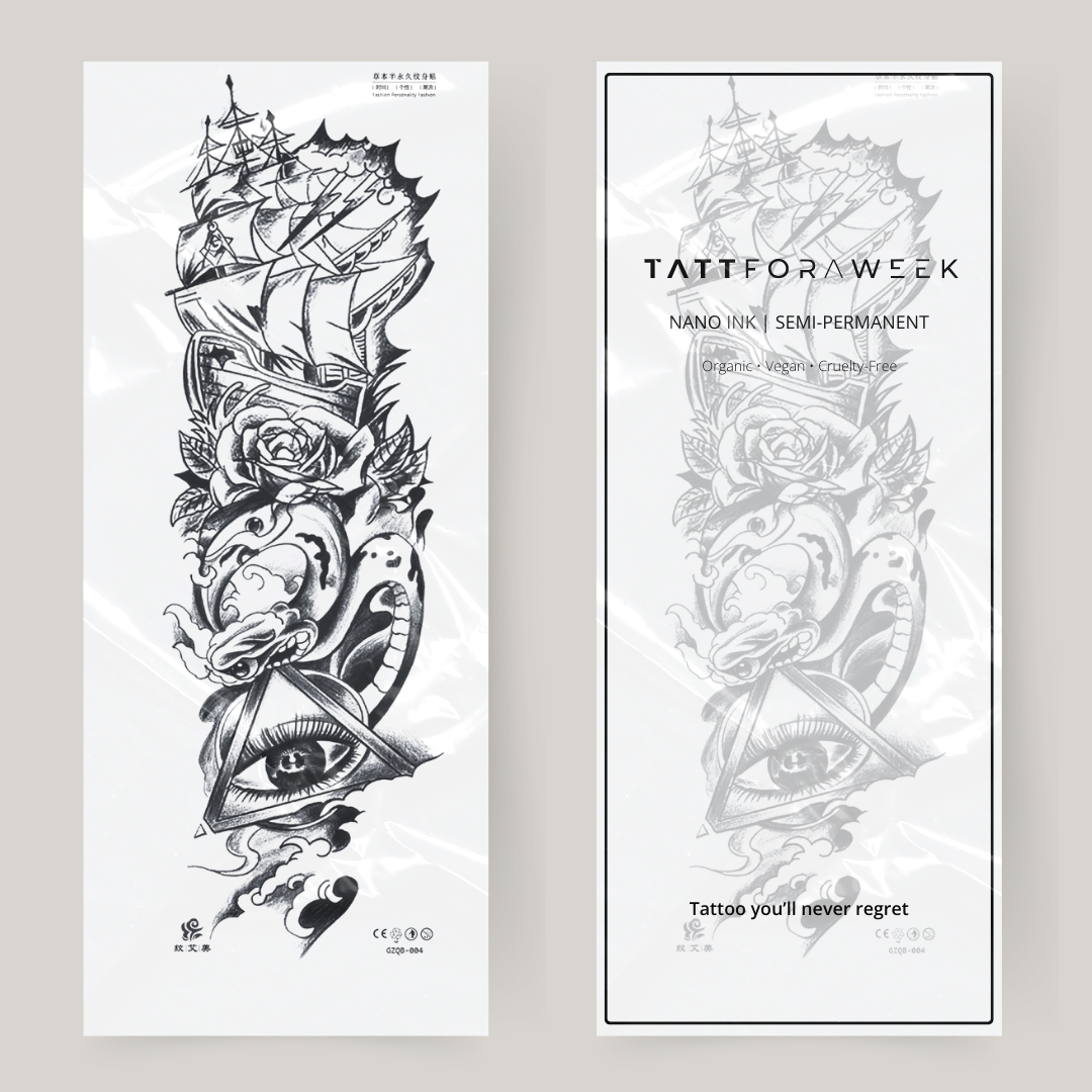 Nep tattoo sleeve ocean