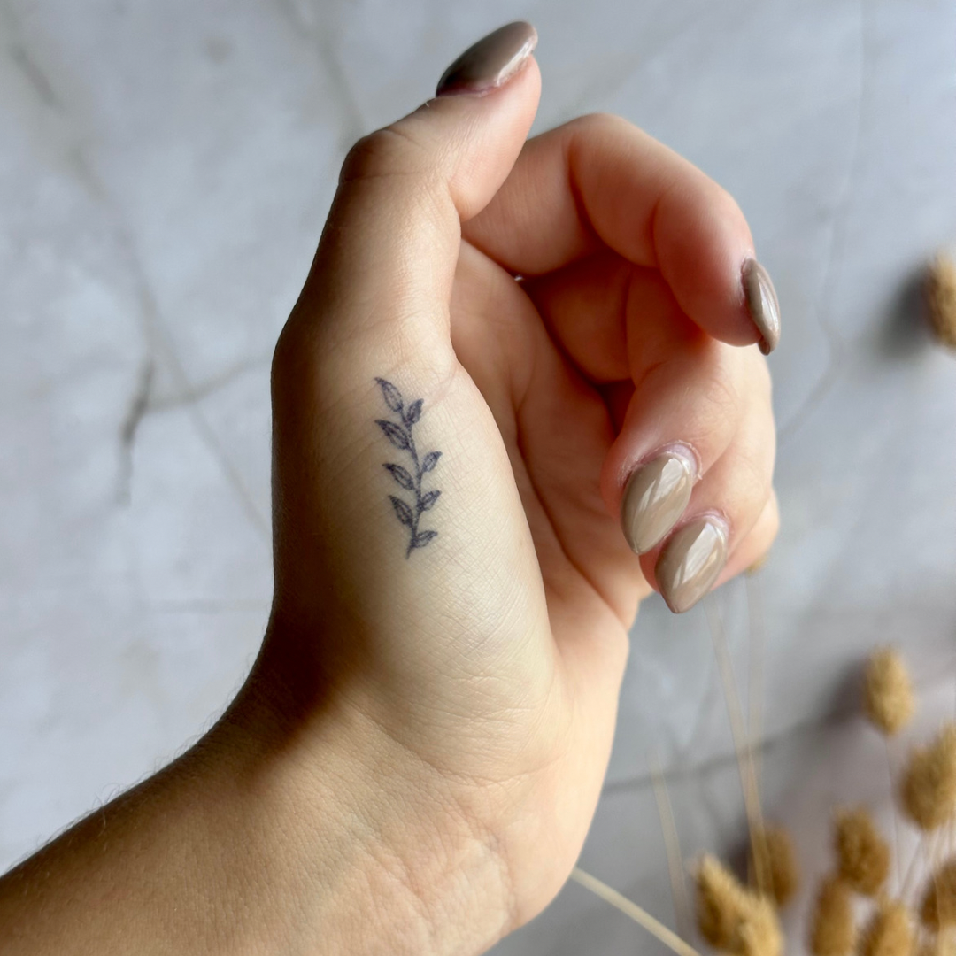 Tijdelijke tattoo plant