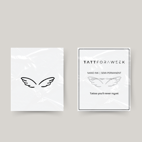 Tijdelijke tattoo engel vleugels
