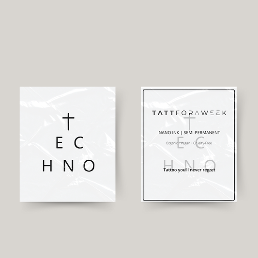 Tijdelijke tattoo techno