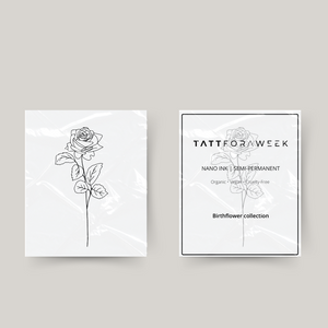 Tijdelijke tattoo birthflower juni