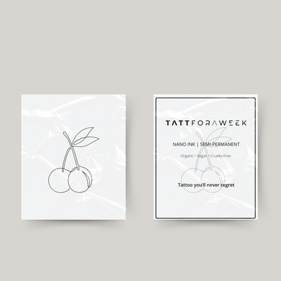 Tijdelijke tattoo kersen