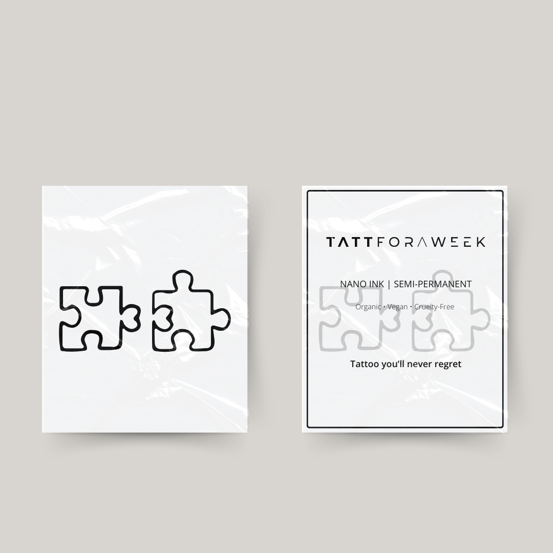 Tijdelijke matching tattoo puzzle