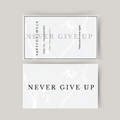 Tijdelijke tattoo never give up
