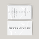 Tijdelijke tattoo never give up