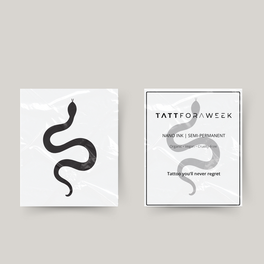 Tijdelijke tattoo slang