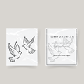 Tijdelijke tattoo vliegende vogels